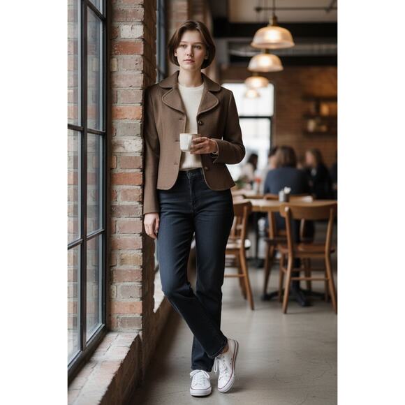 Celine Jackets & Blazers - Celine Brown Wool Blazer - Size 34